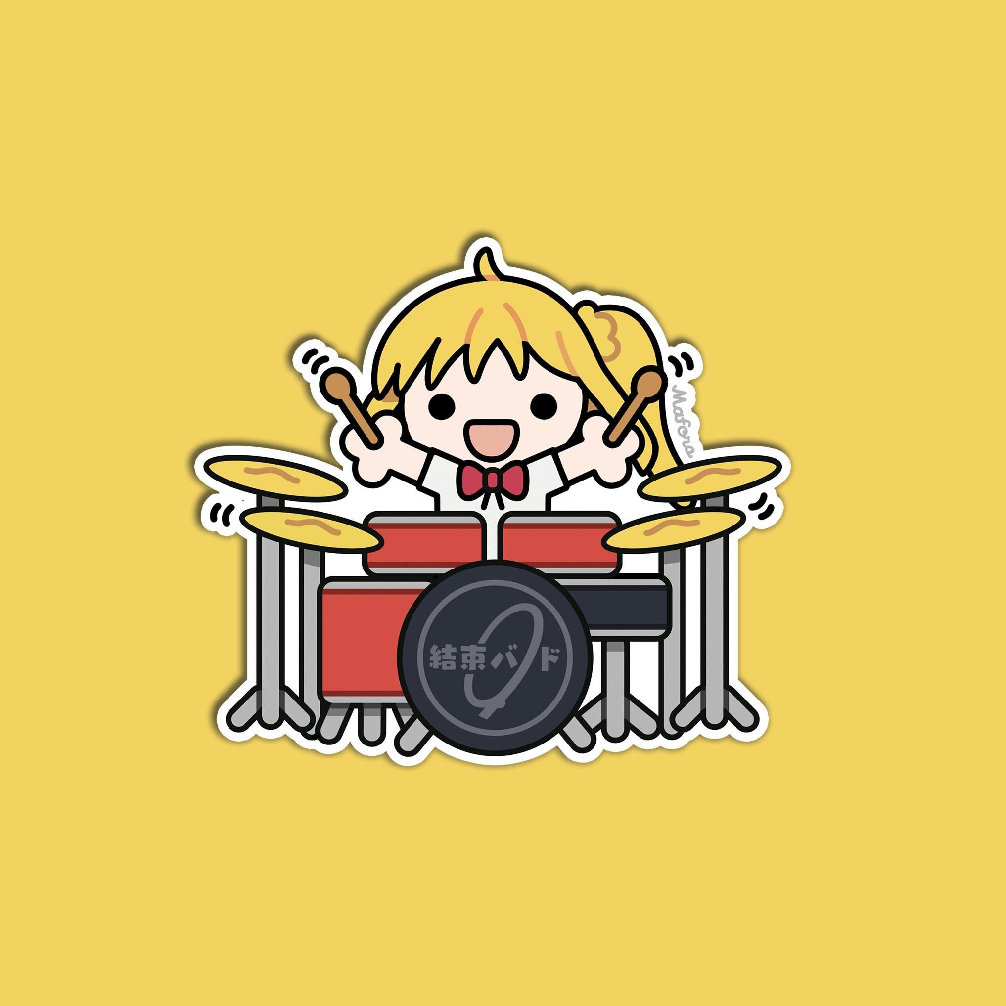 Happy Drummer | Vinyl Sticker