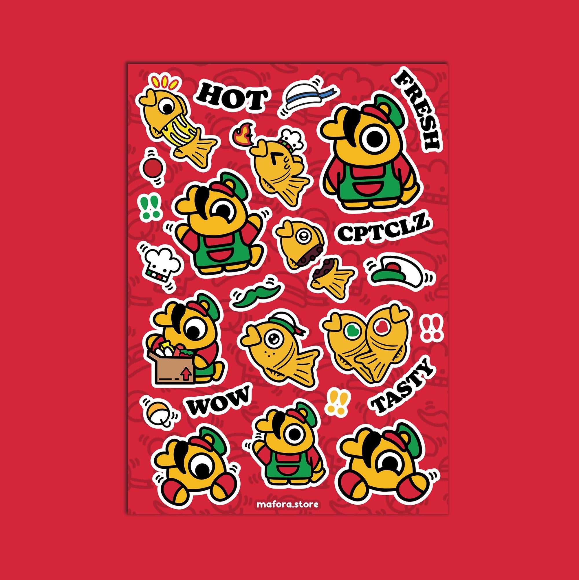 Captain Calzoyaki! | Premium Sticker Sheet