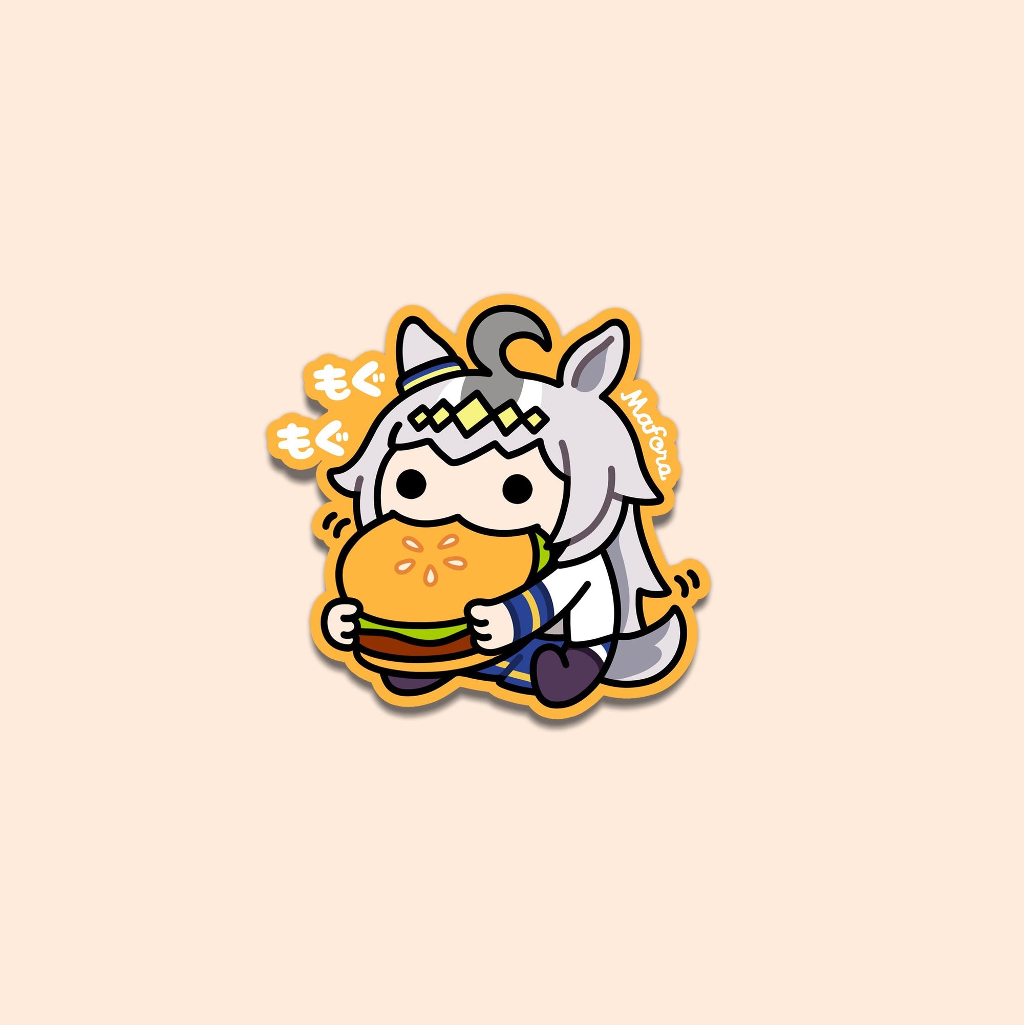 Burger Horse Girl! | Vinyl Sticker