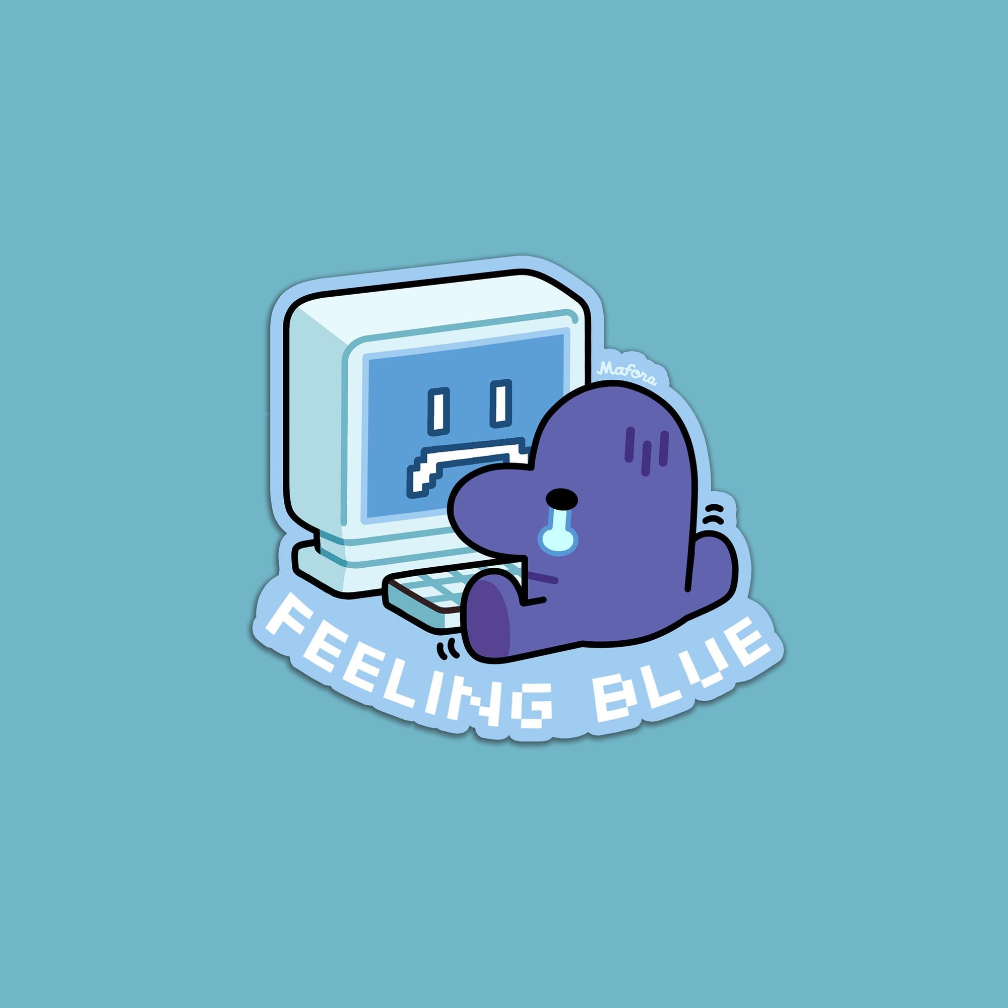 Feeling Blue | Vinyl Sticker