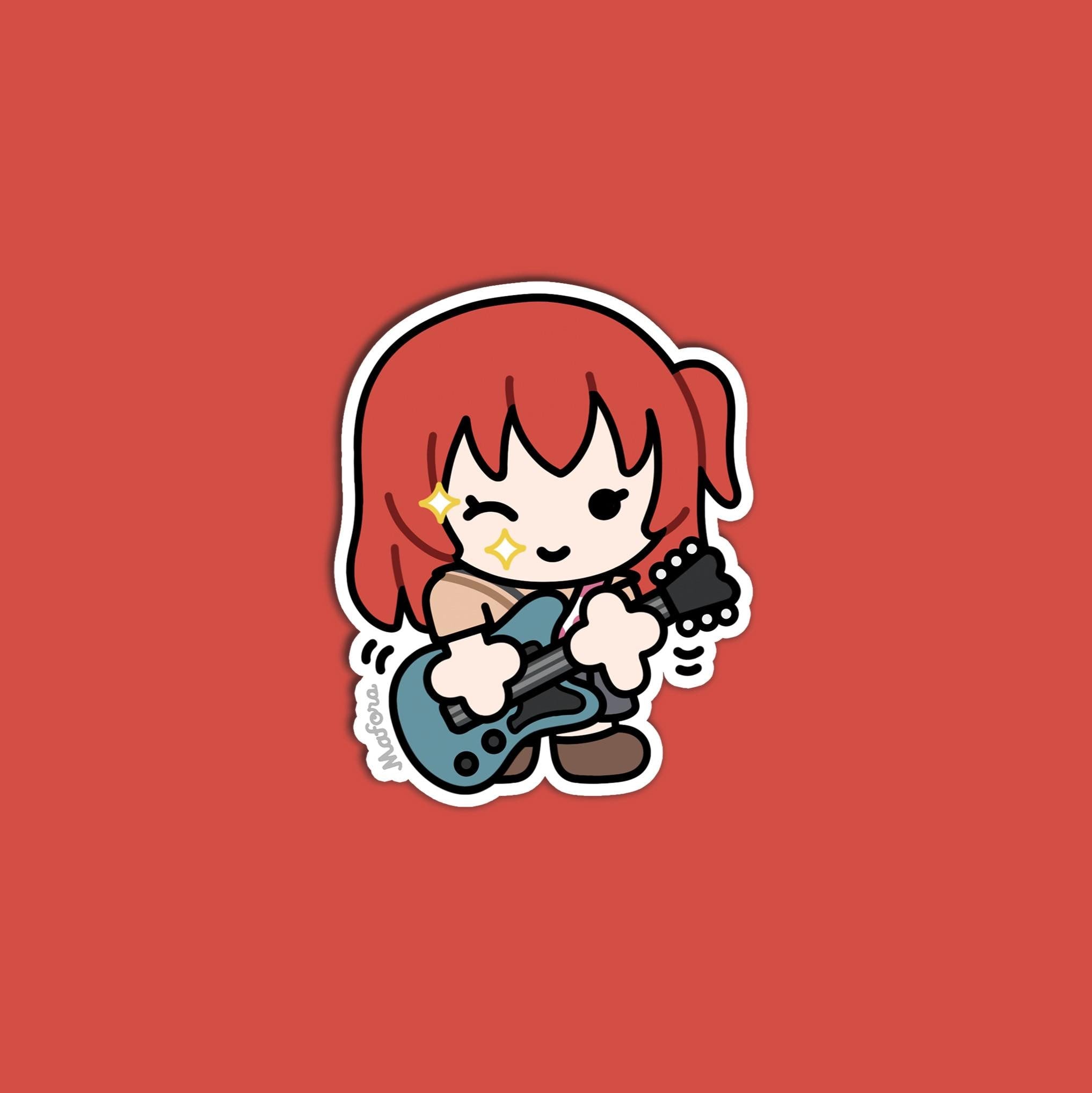 Outgoing Guitarist | Vinyl Sticker