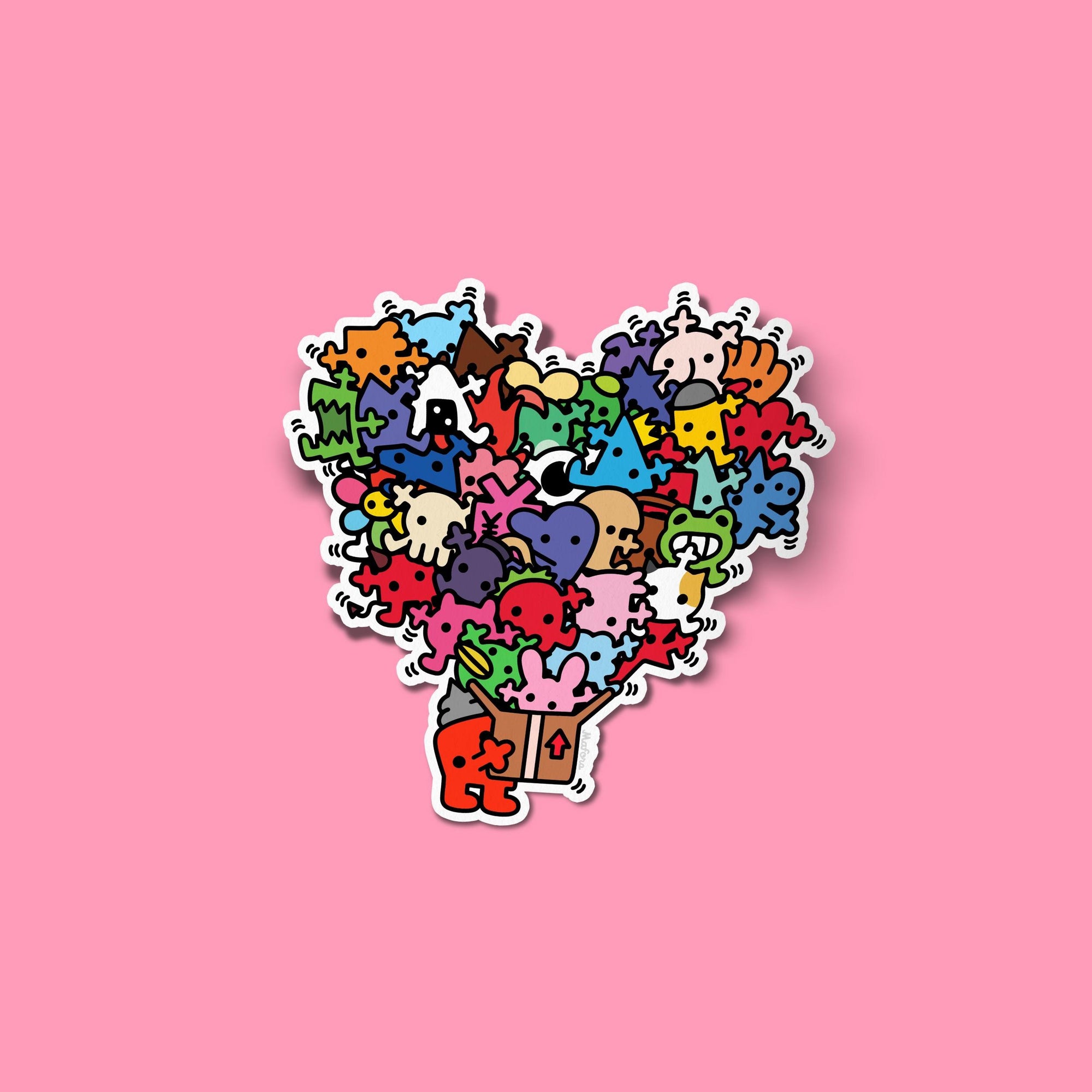 Packed with Love! | Vinyl Sticker