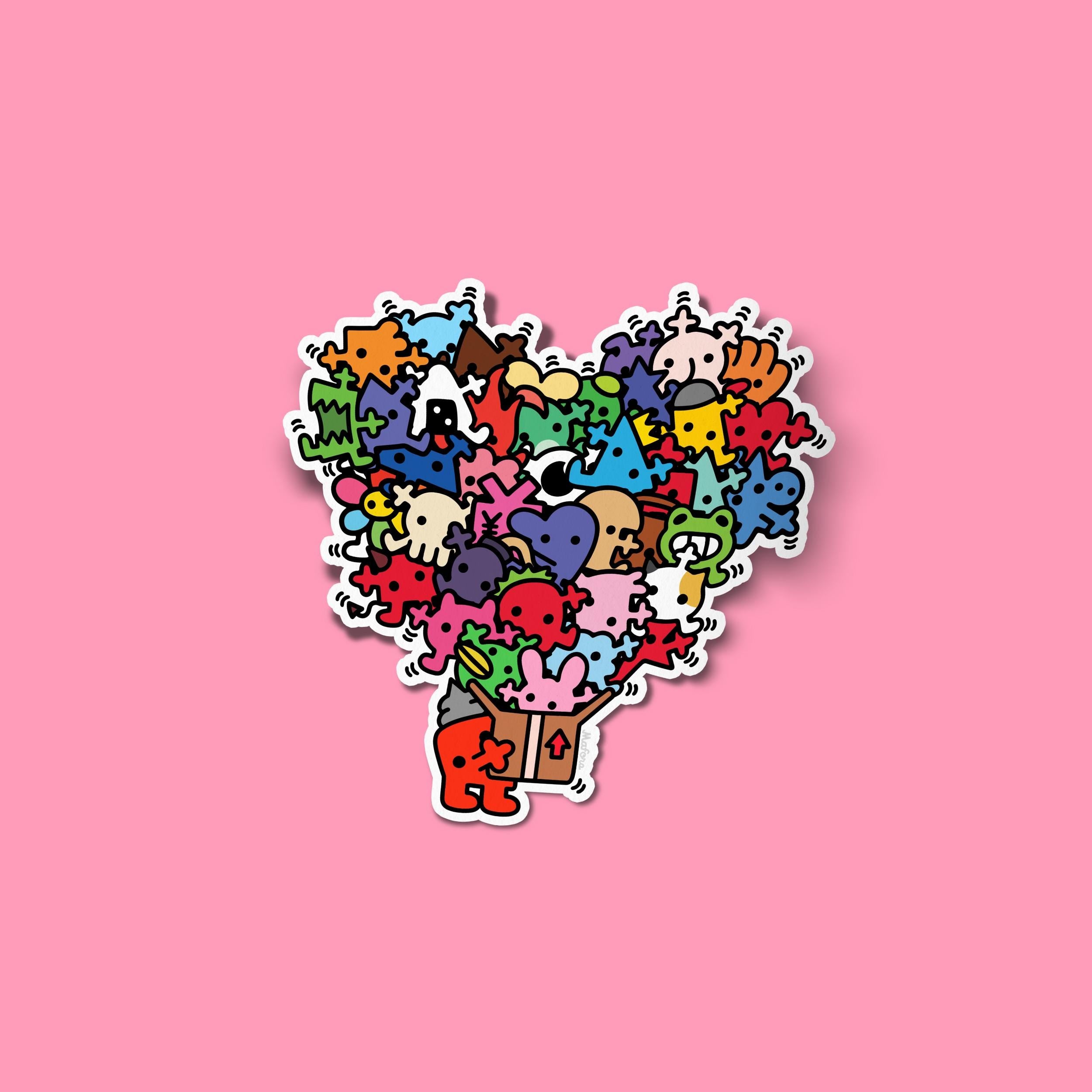 Packed with Love! | Vinyl Sticker