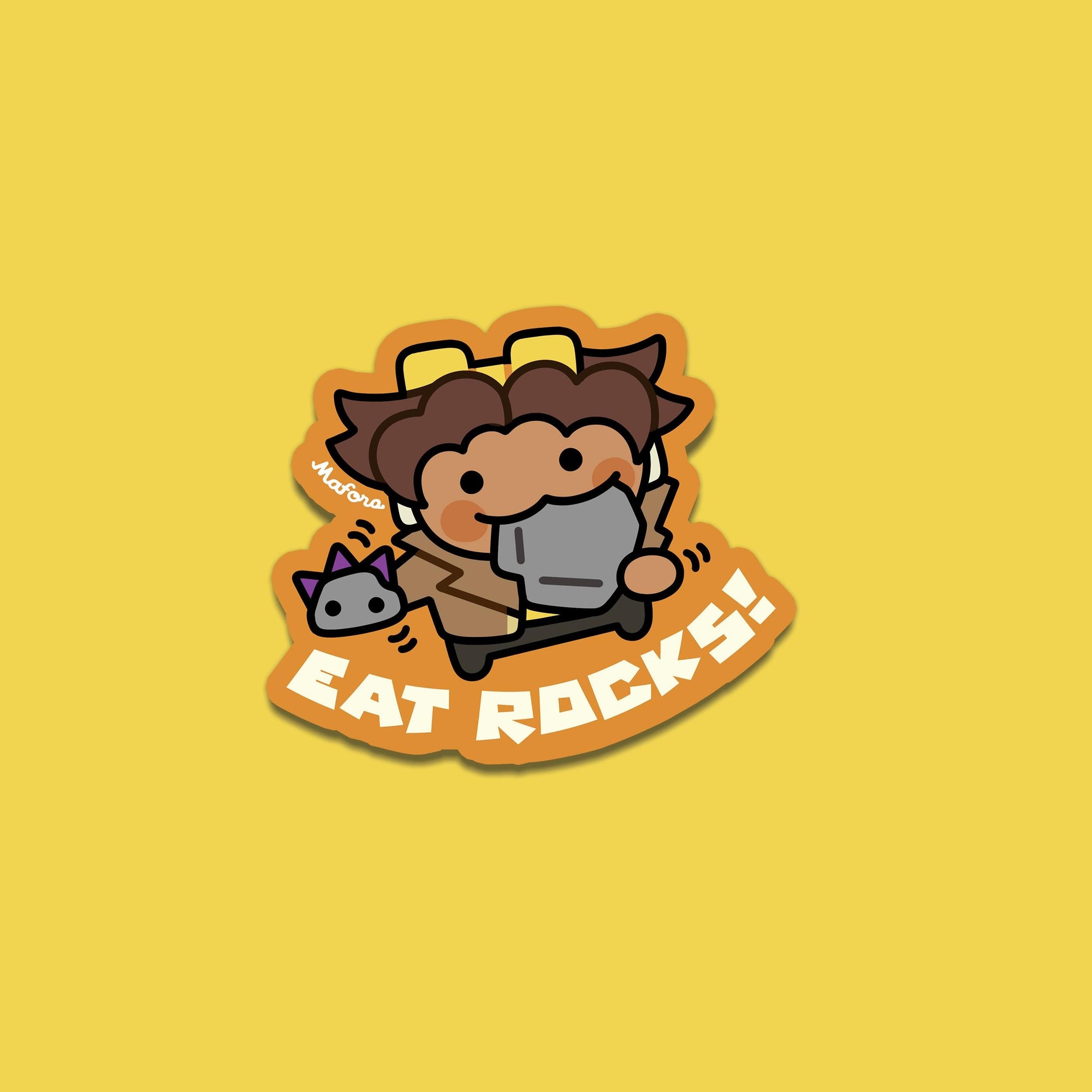 Eat Rocks!  | Vinyl Sticker