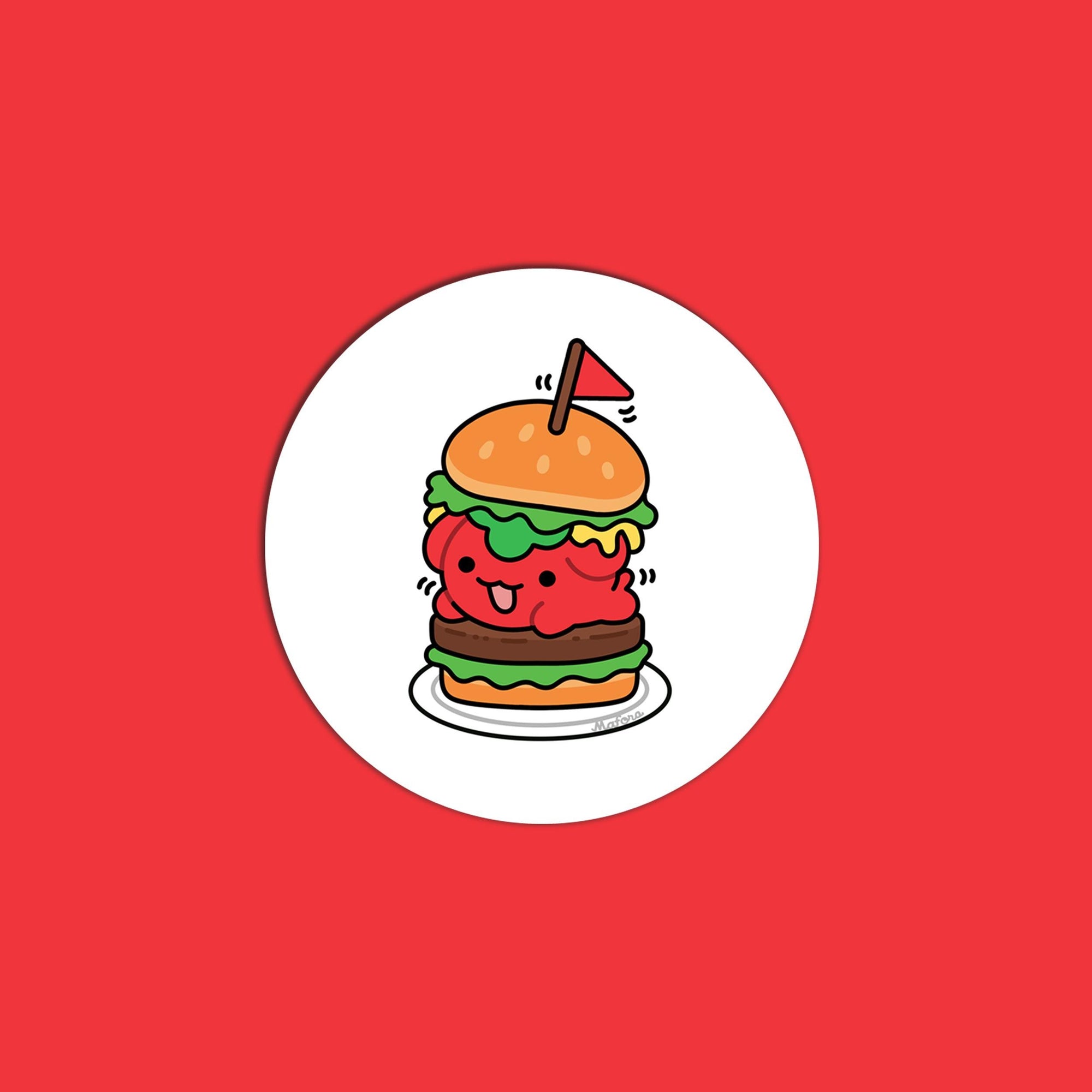 Soup Burger | Metal Pinback Button
