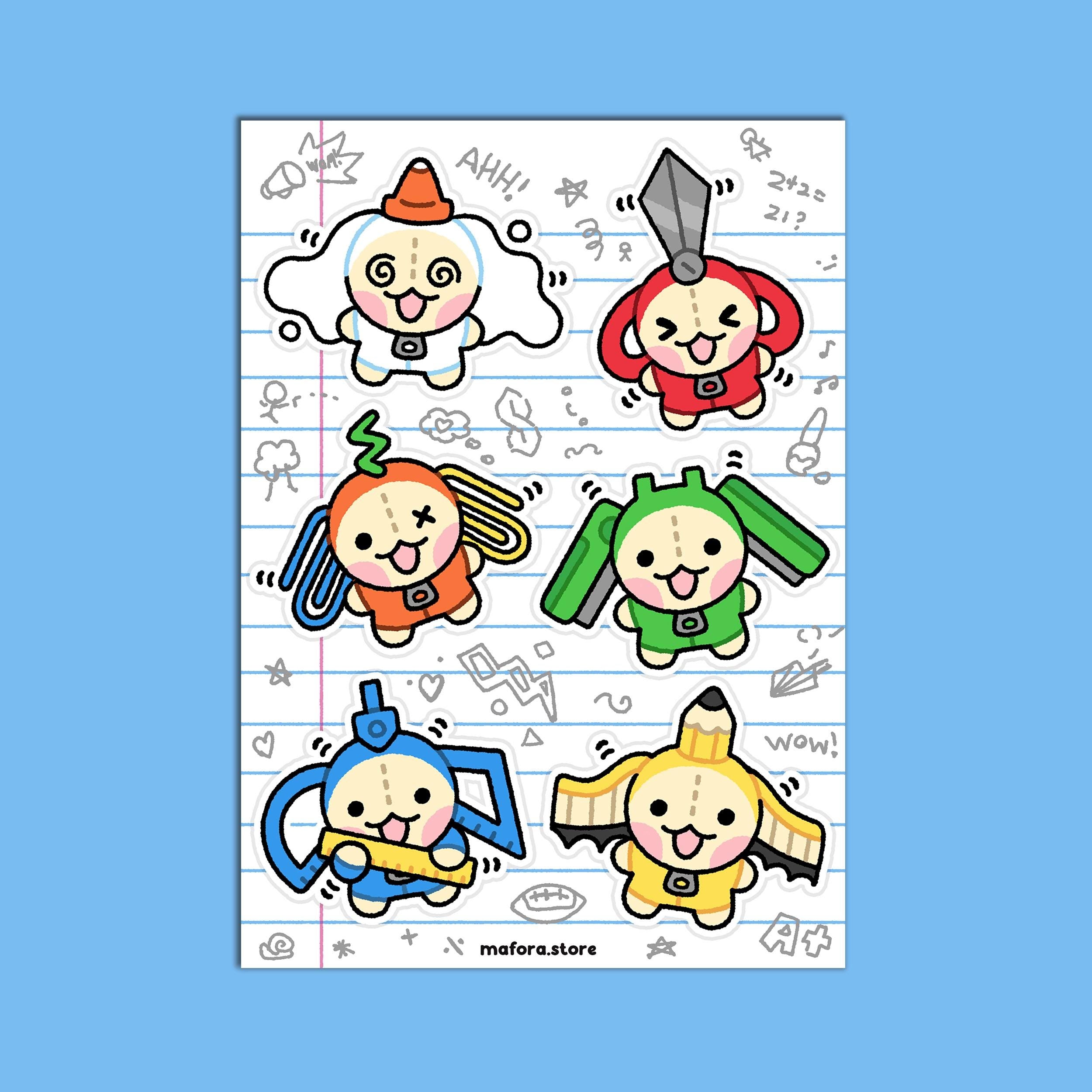 Stationary Sisters! | Premium Sticker Sheet