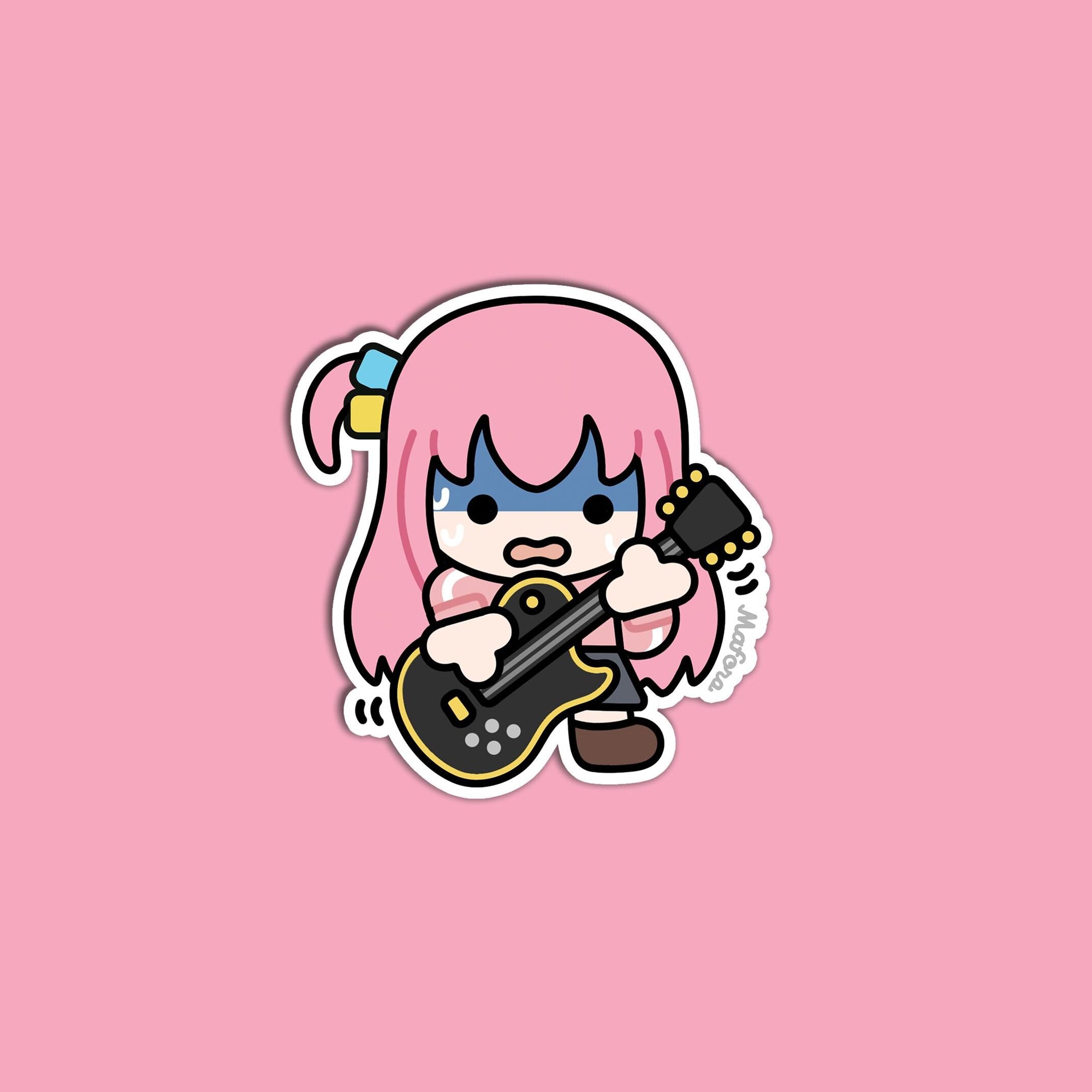 Anxious Guitarist | Vinyl Sticker