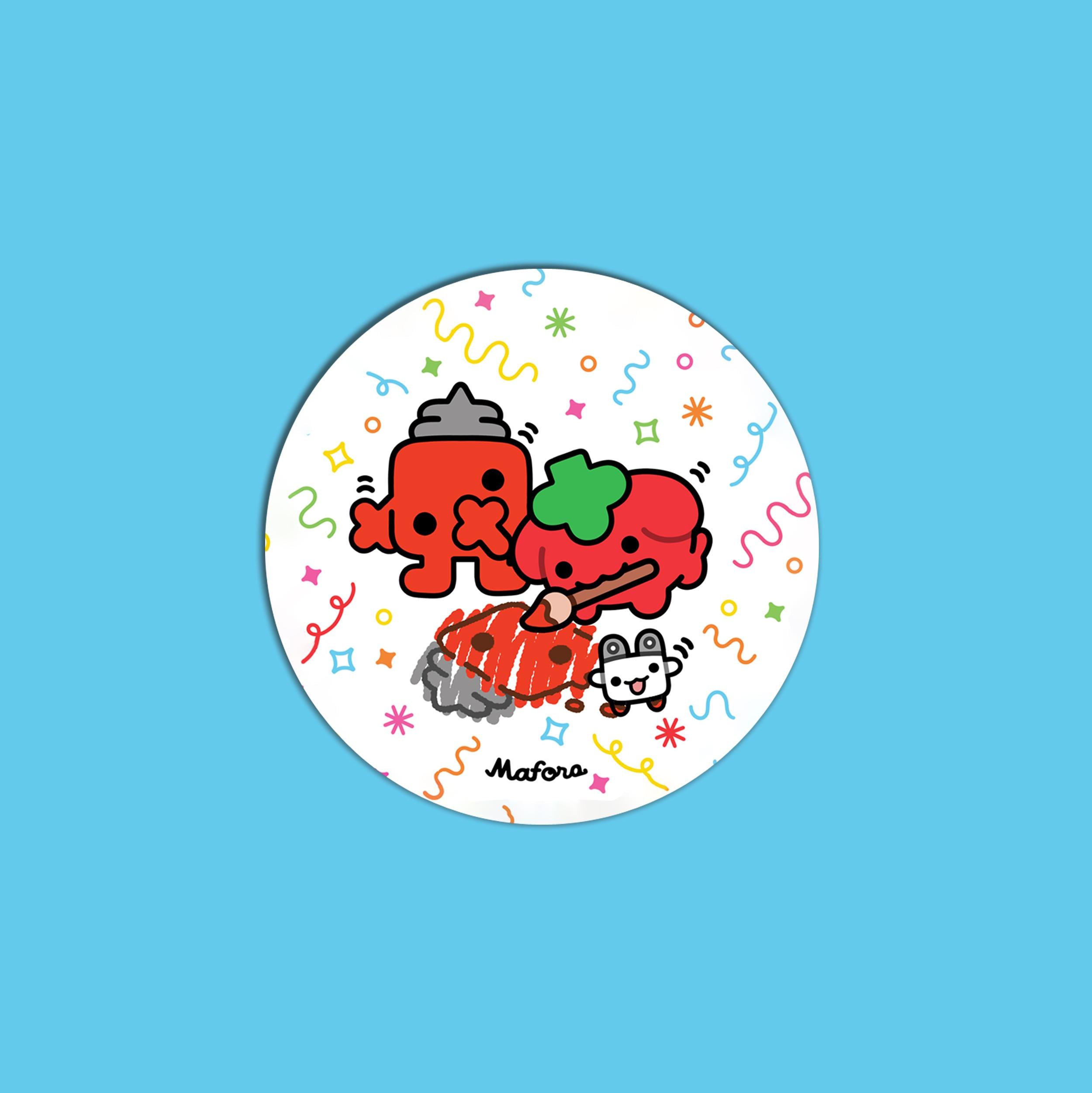 Soup the Artist | Metal Pinback Button