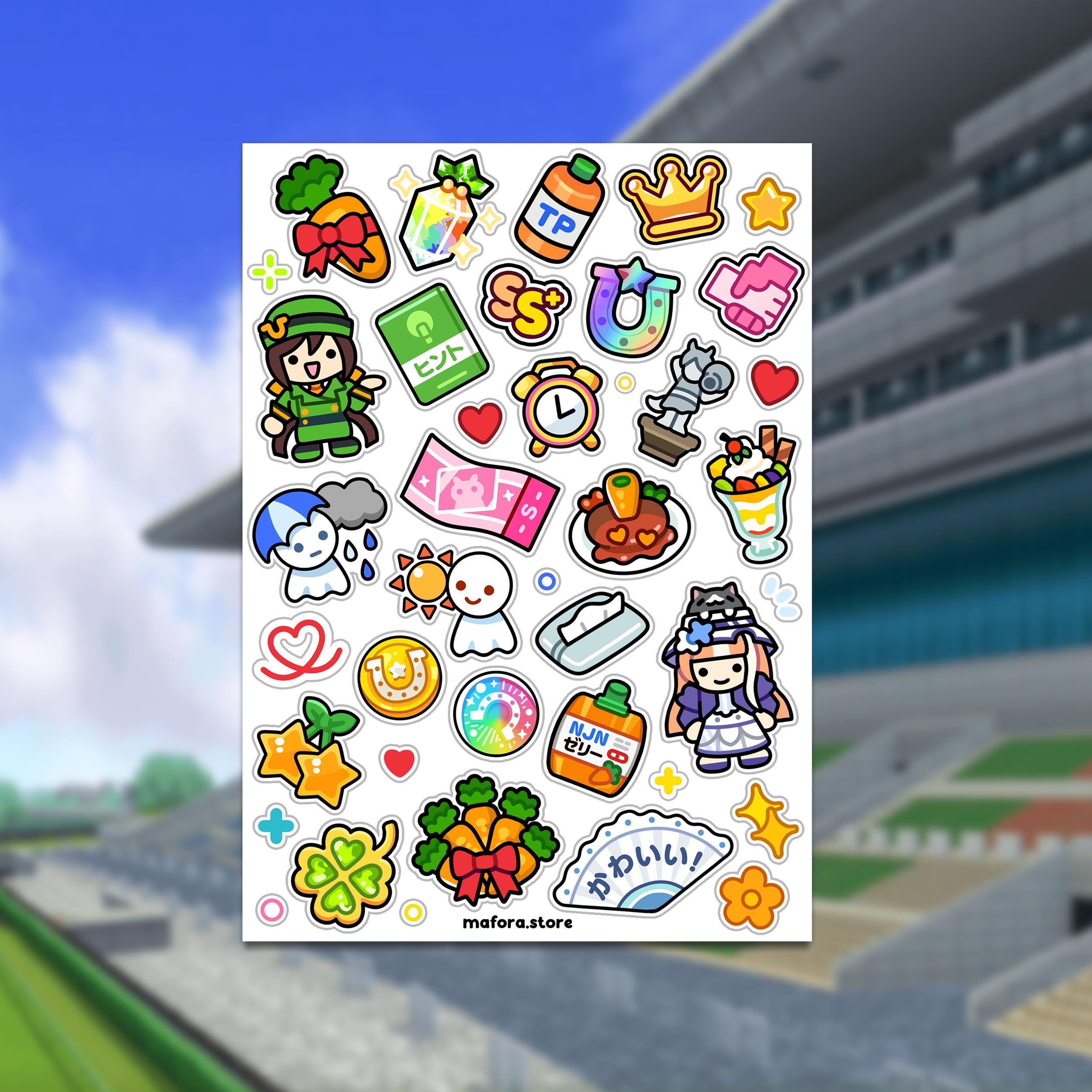 Horse Girl Racing! | Premium Deco Sticker Sheet