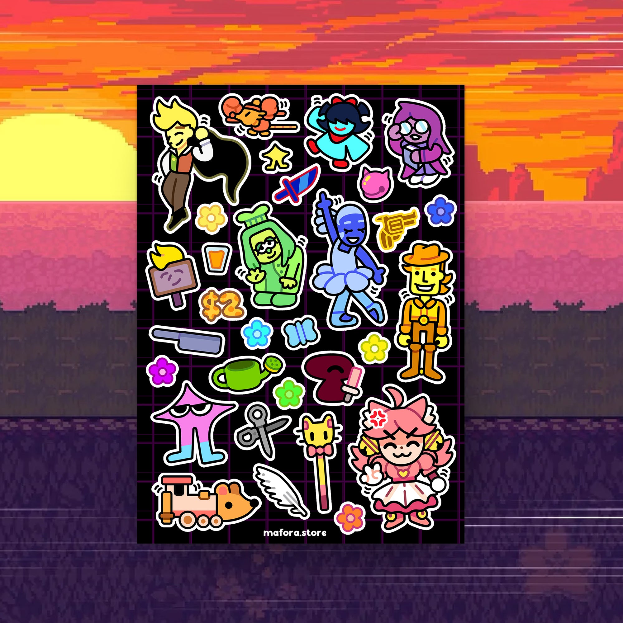 DARKWORLD - Flowers! | Premium Sticker Sheet (PRE-ORDER)