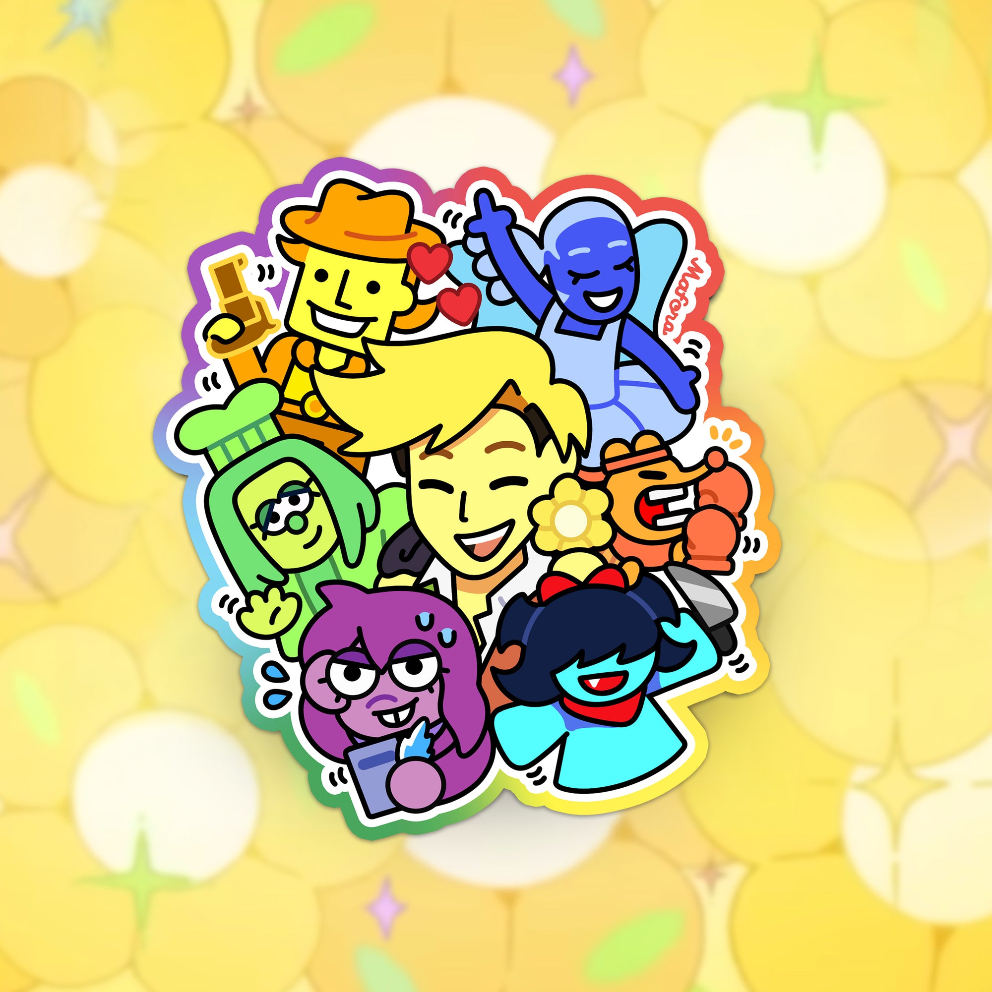 7 Flowers! | Vinyl Sticker (PRE-ORDER)