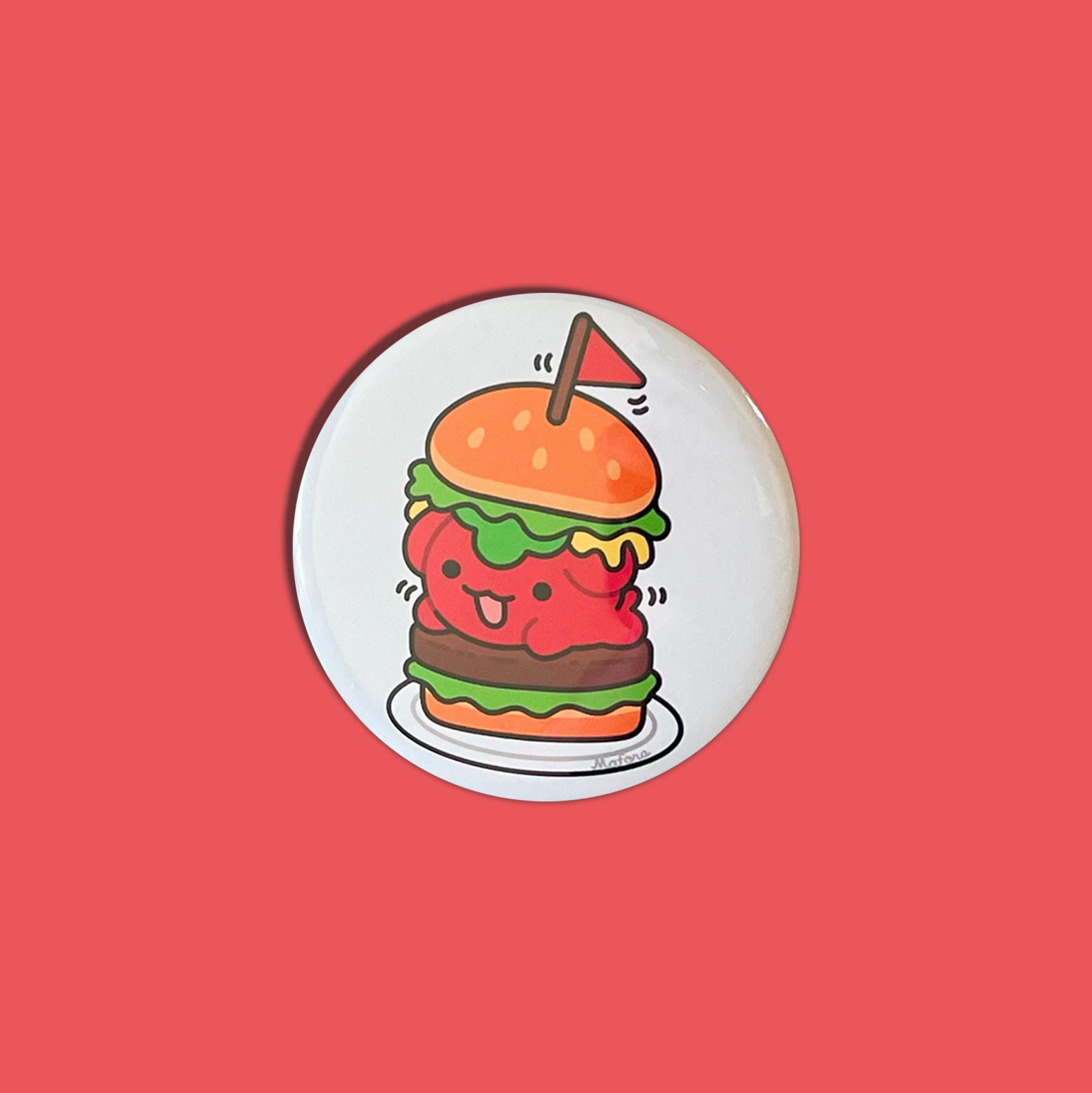 Soup Burger | Metal Pinback Button