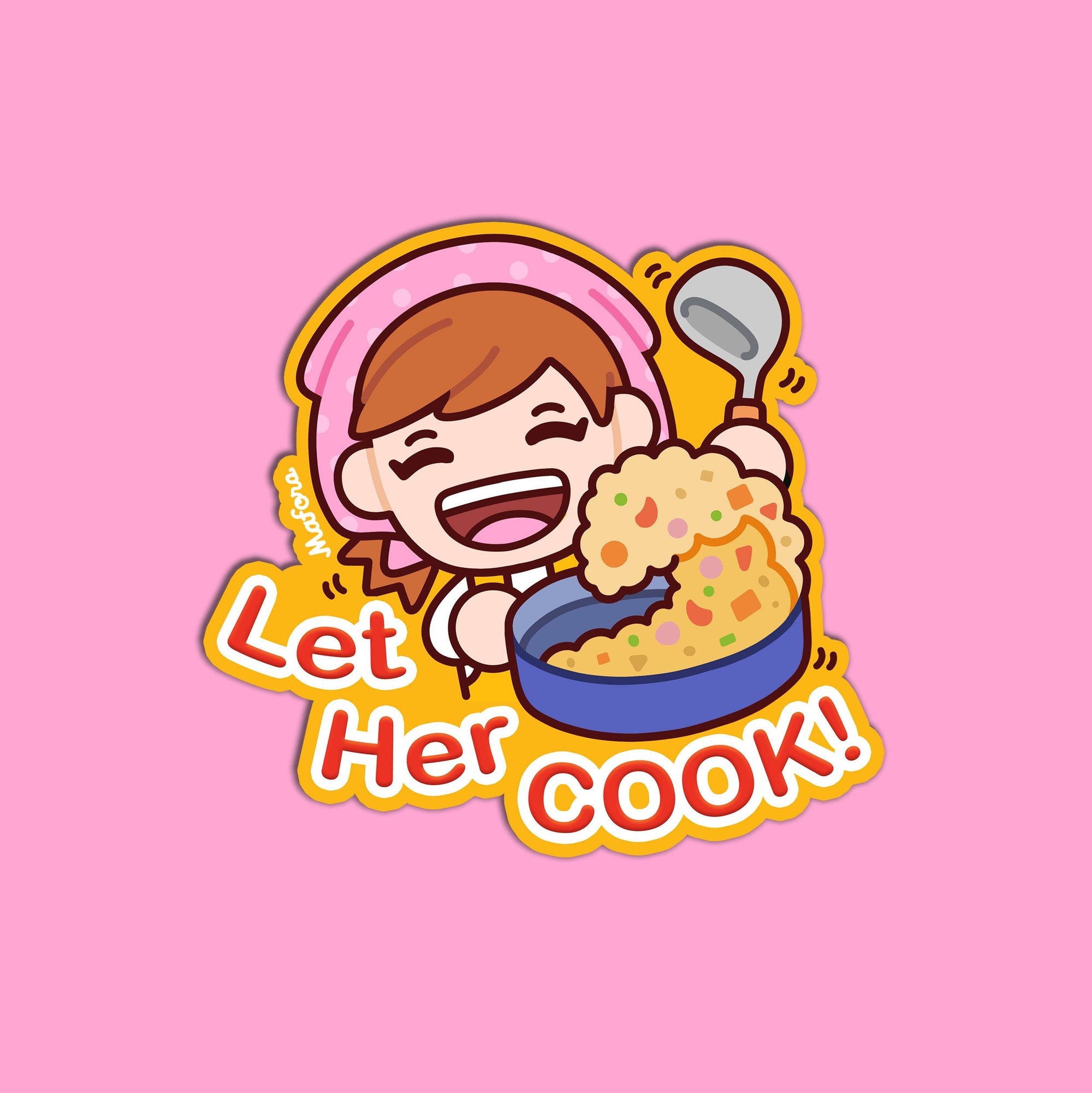 Let Her Cook! | Vinyl Sticker