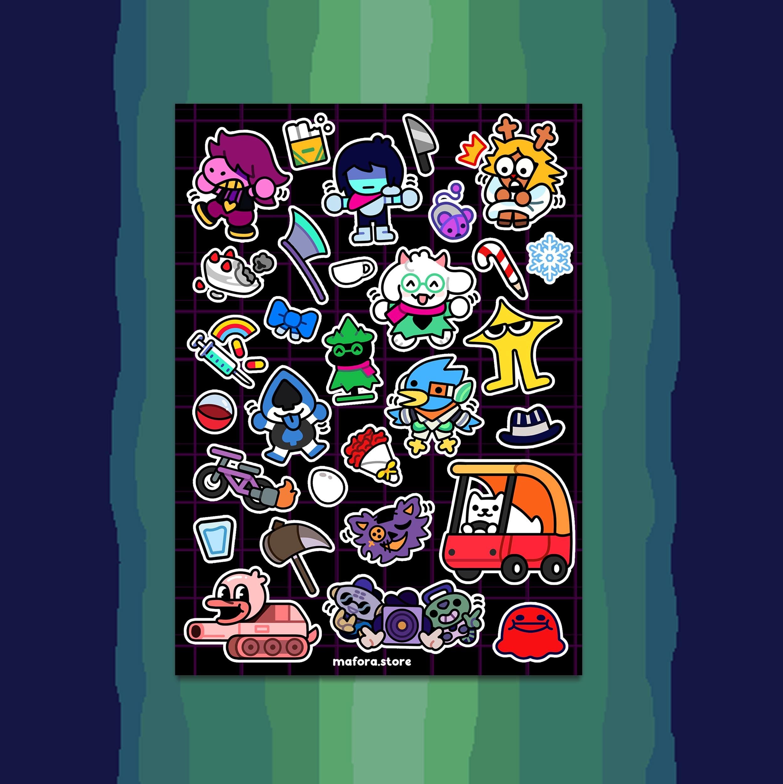 DARKWORLD - HEROES! | Premium Sticker Sheet