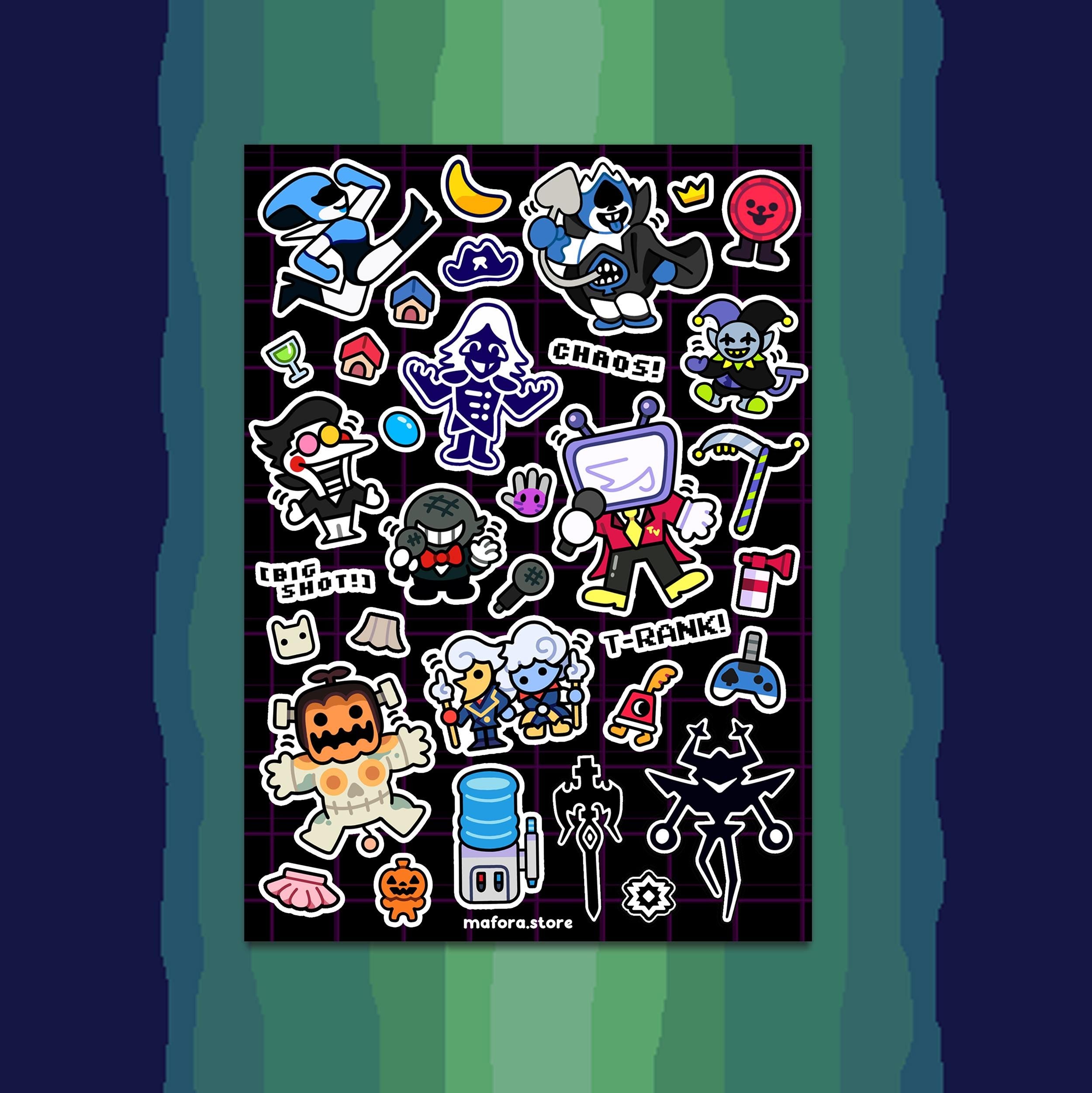 DARKWORLD - VILLAINS! | Premium Sticker Sheet