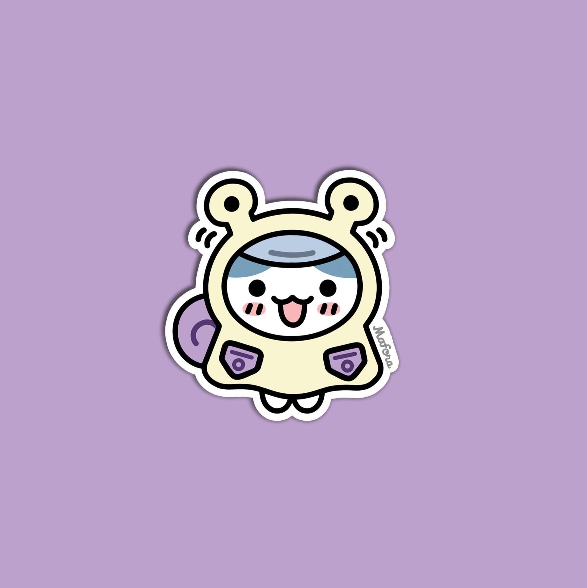 Snail Raincoat Hamster | Vinyl Sticker